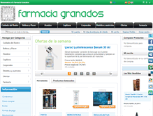 Tablet Screenshot of farmaciagranados.com